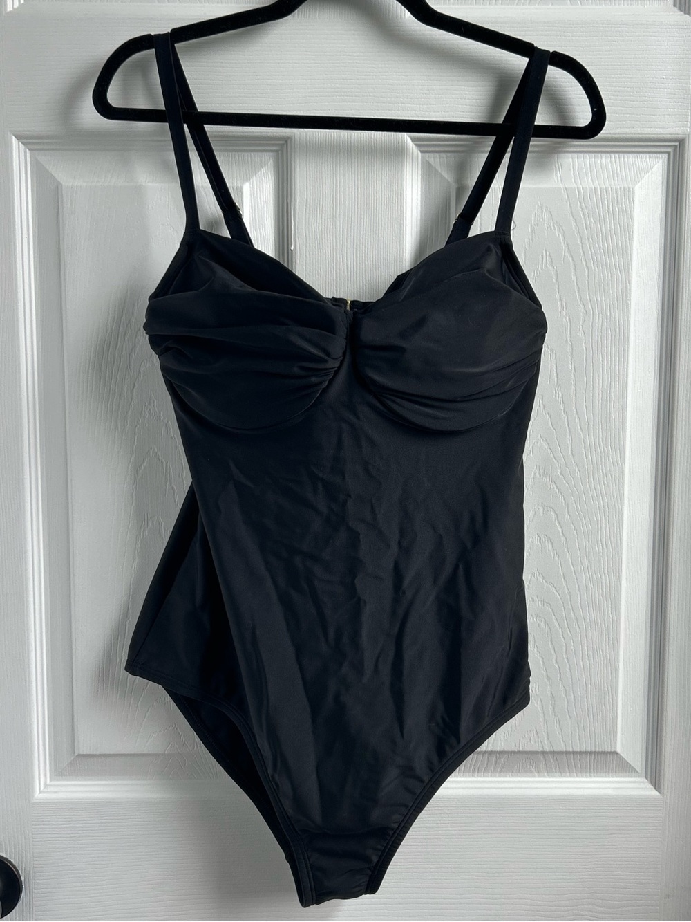 Kona Sol Black underwire One Piece Swimsuit